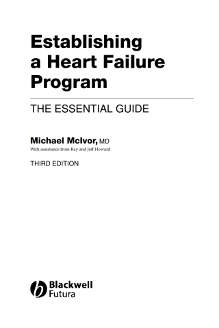 Imagen de portada: Establishing a Heart Failure Program 3rd edition 9781405167505
