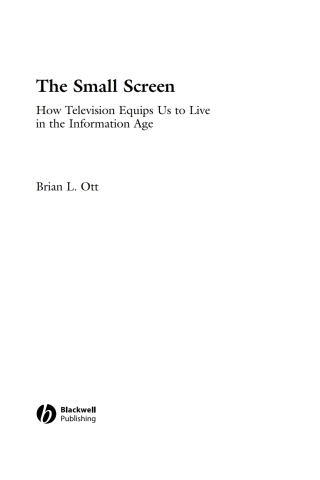 Cover image: The Small Screen 1st edition 9781405161541