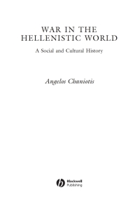 Imagen de portada: War in the Hellenistic World 1st edition 9780631226086