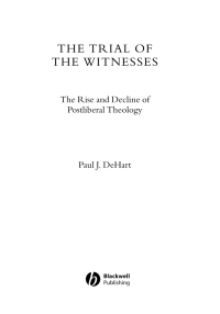 Cover image: The Trial of the Witnesses 1st edition 9781405132954