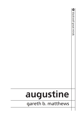 Imagen de portada: Augustine 1st edition 9780631233473