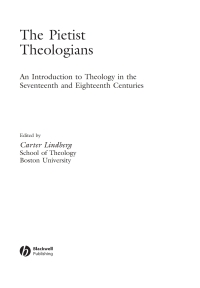 Cover image: The Pietist Theologians 1st edition 9780631235170