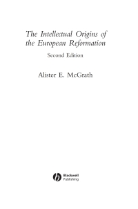 صورة الغلاف: The Intellectual Origins of the European Reformation 2nd edition 9780631229407