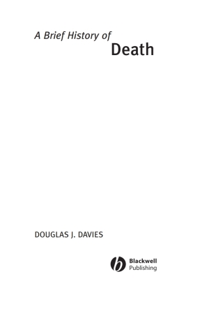 Titelbild: A Brief History of Death 1st edition 9781405101837