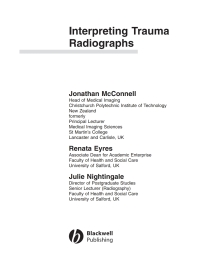 Cover image: Interpreting Trauma Radiographs 1st edition 9781405115346