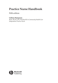 Cover image: Practice Nurse Handbook 5th edition 9781405144216