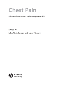 Imagen de portada: Chest Pain: Advanced Assesment and Management Skills 1st edition 9781405144223