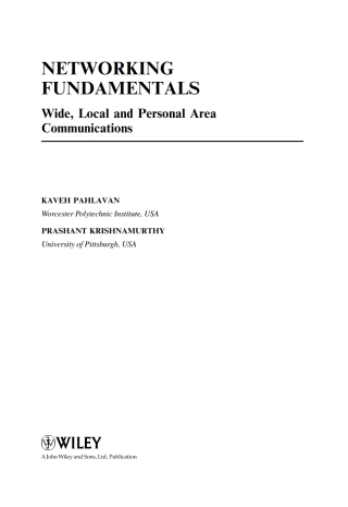 Omslagafbeelding: Networking Fundamentals 1st edition 9780470992890