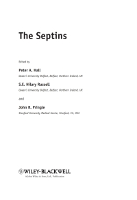 Cover image: The Septins 1st edition 9780470519691