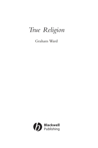 Cover image: True Religion 1st edition 9780631221739