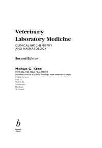 Cover image: Veterinary Laboratory Medicine 1st edition 9780632040230