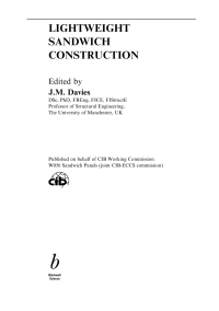 Cover image: Lightweight Sandwich Construction 1st edition 9780632040278