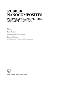 صورة الغلاف: Rubber Nanocomposites 1st edition 9780470823453