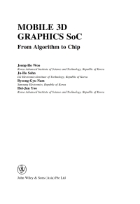 Cover image: Mobile 3D Graphics SoC 1st edition 9780470823774