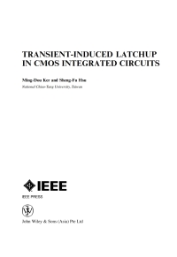صورة الغلاف: Transient-Induced Latchup in CMOS Integrated Circuits 1st edition 9780470824078