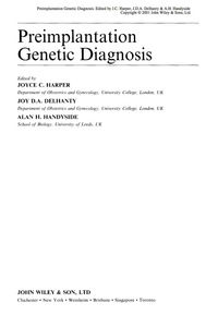 Imagen de portada: Preimplantation Genetic Diagnosis 1st edition 9780471985006
