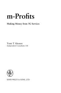 Cover image: m-Profits 1st edition 9780470847756