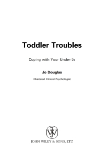 Imagen de portada: Toddler Troubles 1st edition 9780470846865