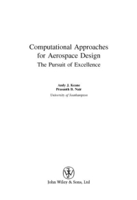 Cover image: Computational Approaches for Aerospace Design: The Pursuit of Excellence 1st edition 9780470855409