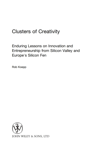 Cover image: Clusters of Creativity 1st edition 9780471496045