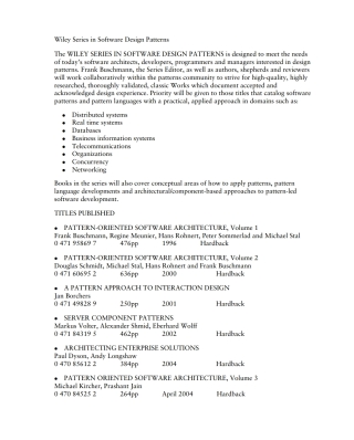 Titelbild: Architecting Enterprise Solutions: Patterns for High-Capability Internet-based Systems 1st edition 9780470856123