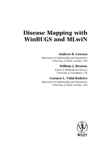 Cover image: Disease Mapping with WinBUGS and MLwiN 1st edition 9780470856048