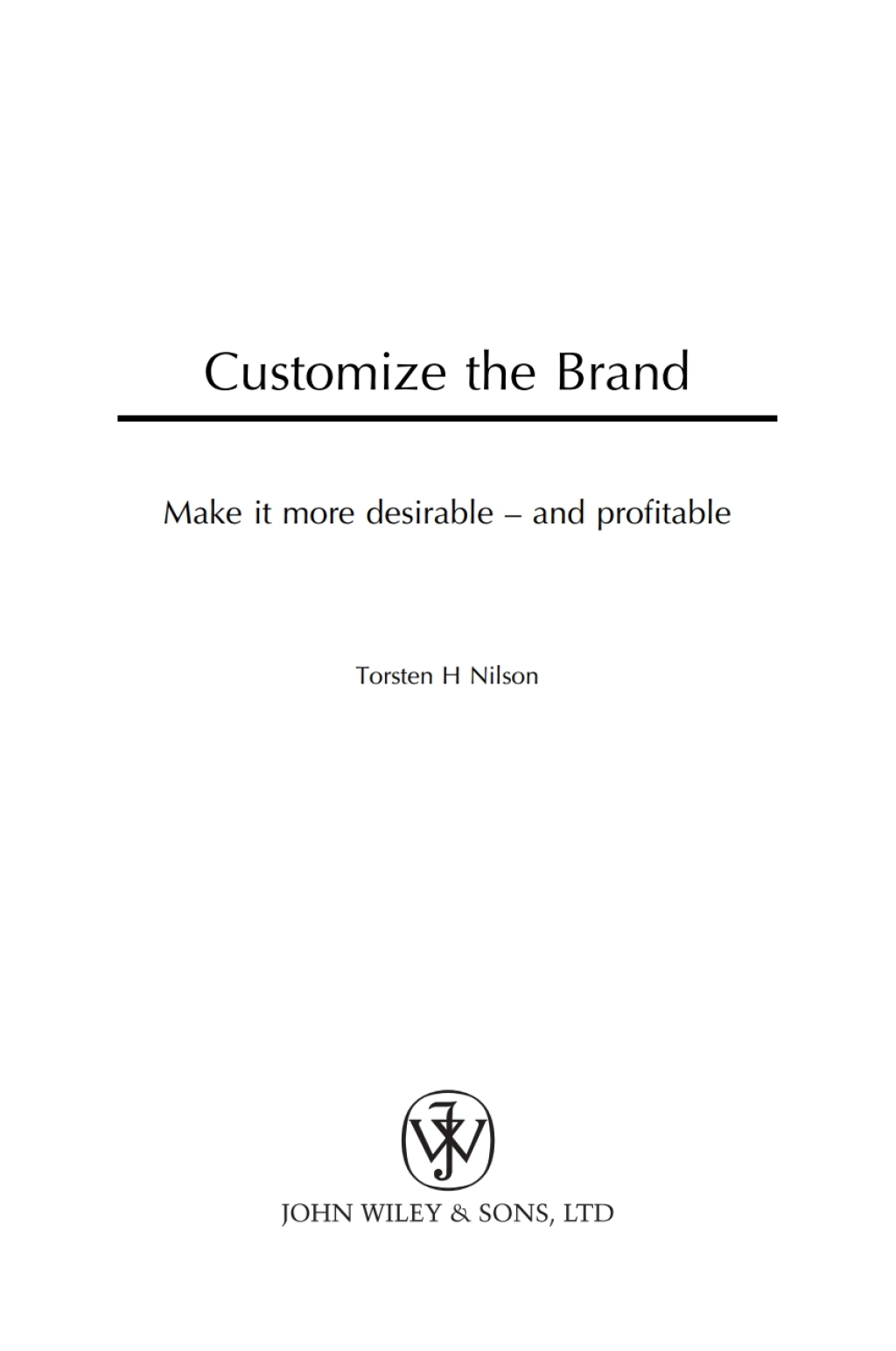 Customize the Brand  1st Edition eBook