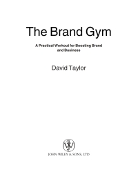 Imagen de portada: The Brandgym 1st edition 9780470847107