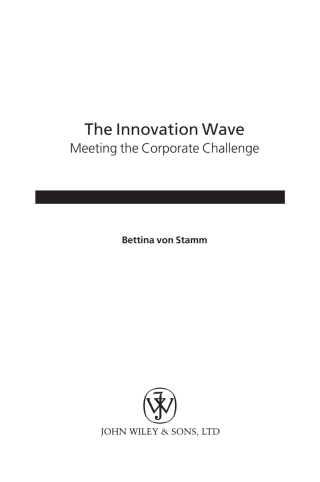 Cover image: The Innovation Wave 1st edition 9780470847428
