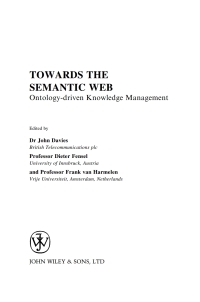 Imagen de portada: Towards the Semantic Web 1st edition 9780470848678