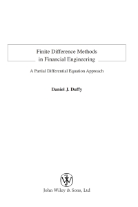 Imagen de portada: Finite Difference Methods in Financial Engineering 1st edition 9780470858820