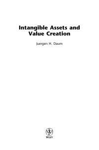 Cover image: Intangible Assets and Value Creation 1st edition 9780470845127