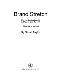 صورة الغلاف: Brand Stretch 1st edition 9780470862117