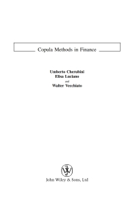 Imagen de portada: Copula Methods in Finance 1st edition 9780470863442