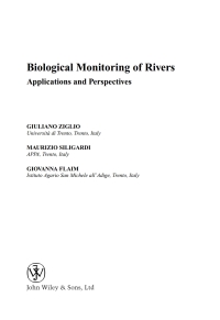 Cover image: Biological Monitoring of Rivers: Applications and Perspectives 1st edition 9780470863763