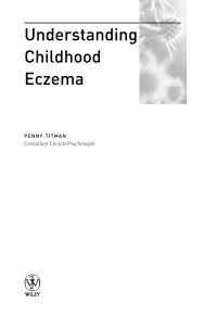 صورة الغلاف: Understanding Childhood Eczema 1st edition 9780470847596