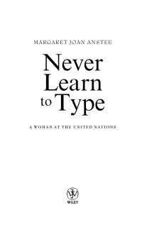 Imagen de portada: Never Learn to Type 1st edition 9780470854310