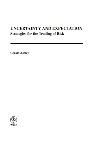Cover image: Uncertainty and Expectation 1st edition 9780470850459