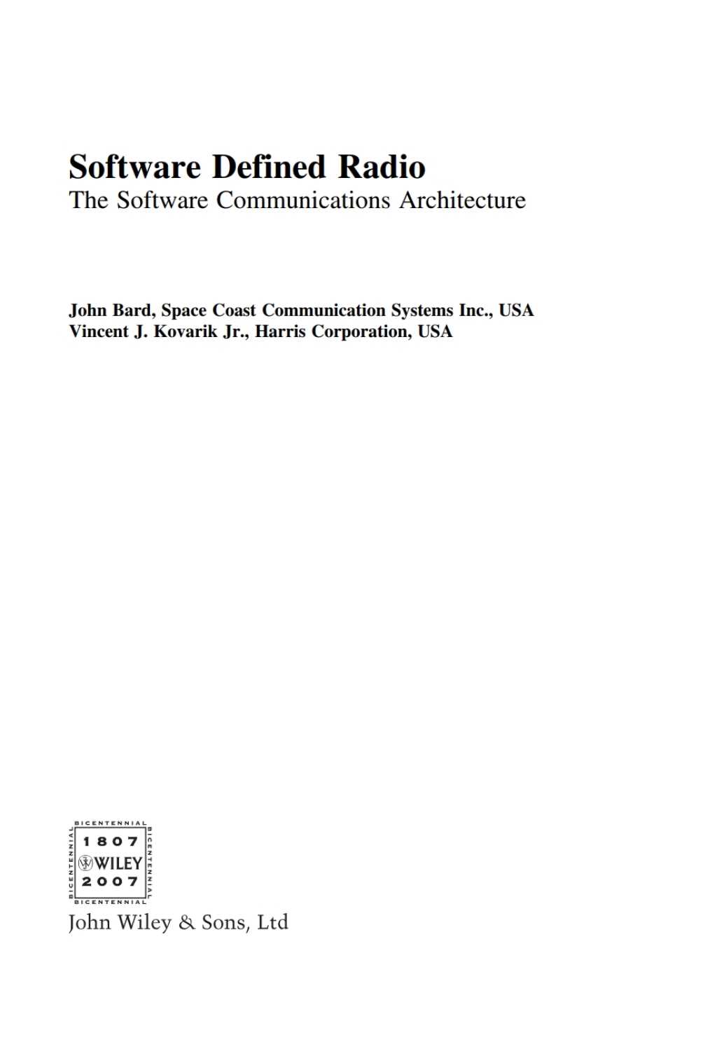 Software Defined Radio - 1st Edition (eBook)