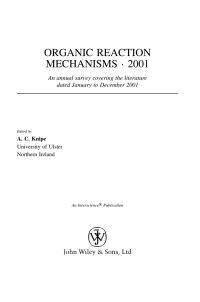 Imagen de portada: Organic Reaction Mechanisms 2001 1st edition 9780470866726