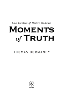 Cover image: Moments of Truth 1st edition 9780470863213