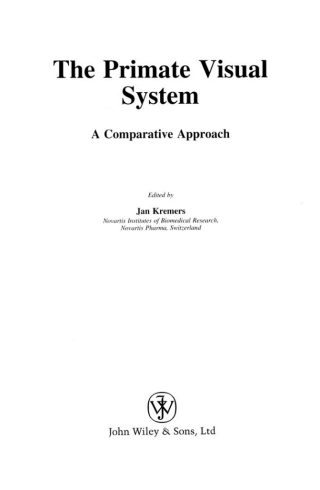 Immagine di copertina: The Primate Visual System 1st edition 9780470868096