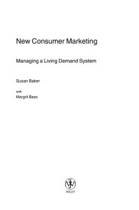 Imagen de portada: New Consumer Marketing 1st edition 9780470844823