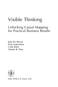 صورة الغلاف: Visible Thinking 1st edition 9780470869154