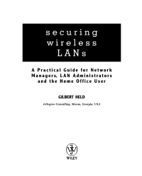 Cover image: Securing Wireless LANs 1st edition 9780470851272