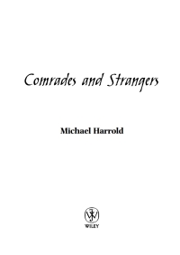 صورة الغلاف: Comrades and Strangers 1st edition 9780470869765