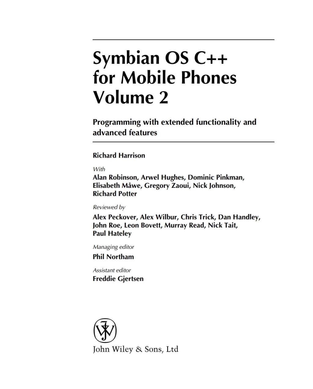 Symbian OS C for Mobile Phones  1st Edition eBook
