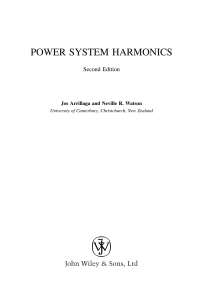 Imagen de portada: Power System Harmonics 2nd edition 9780470851296