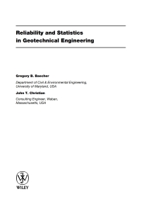 Cover image: Reliability and Statistics in Geotechnical Engineering 1st edition 9780471498339