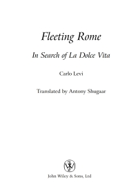 Cover image: Fleeting Rome 1st edition 9780470871843